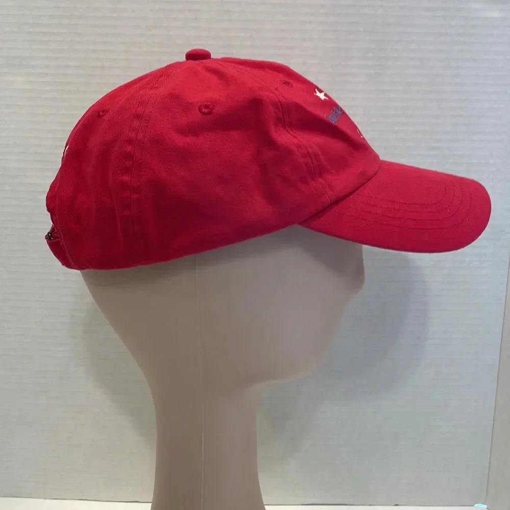 American Girl red Sparkle Spirit Style baseball cap hat adjustable